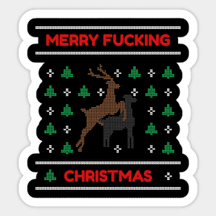 Merry Fucking Christmas Sticker